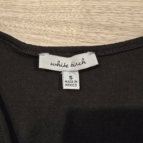 White Birch Women's Romper Sleeveless Wrap Style V-neck Stretch Black Size Small - Picture 7 of 10